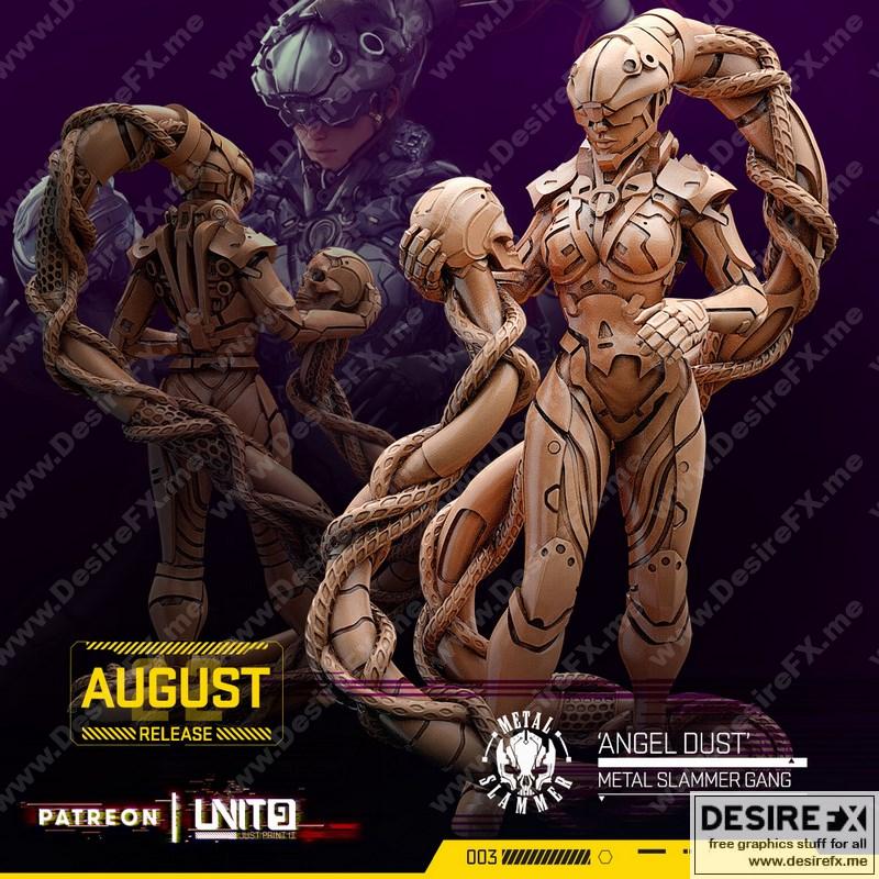 金属轰击派 《天使之尘》3D打印模型|Unit9 – Angel Dust – Metal Slammer Gang – 3D Print Model