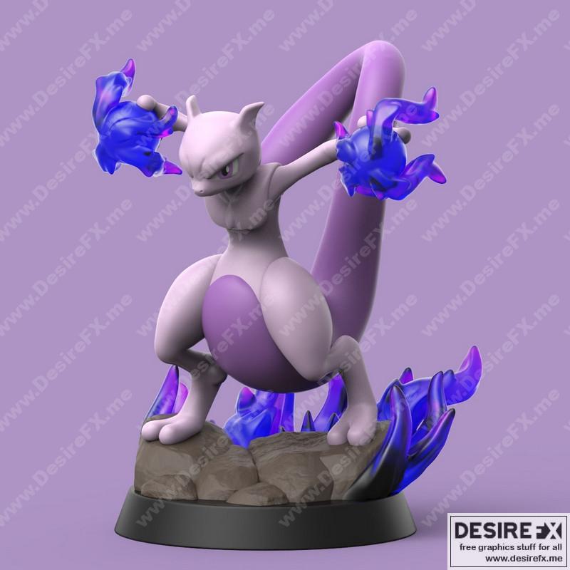 Scrazyone MewTwo – 3D打印模型|Scrazyone MewTwo – 3D Print Model STL