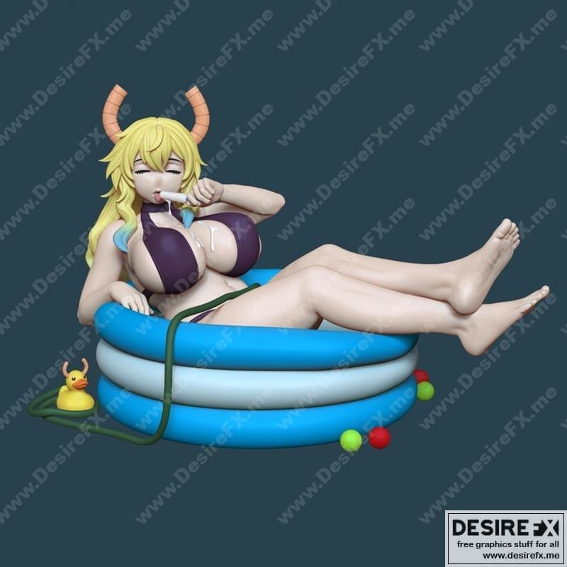 Lucoa - 3D打印模型：动漫角色立体模型|Lucoa – 3D Print Model STL