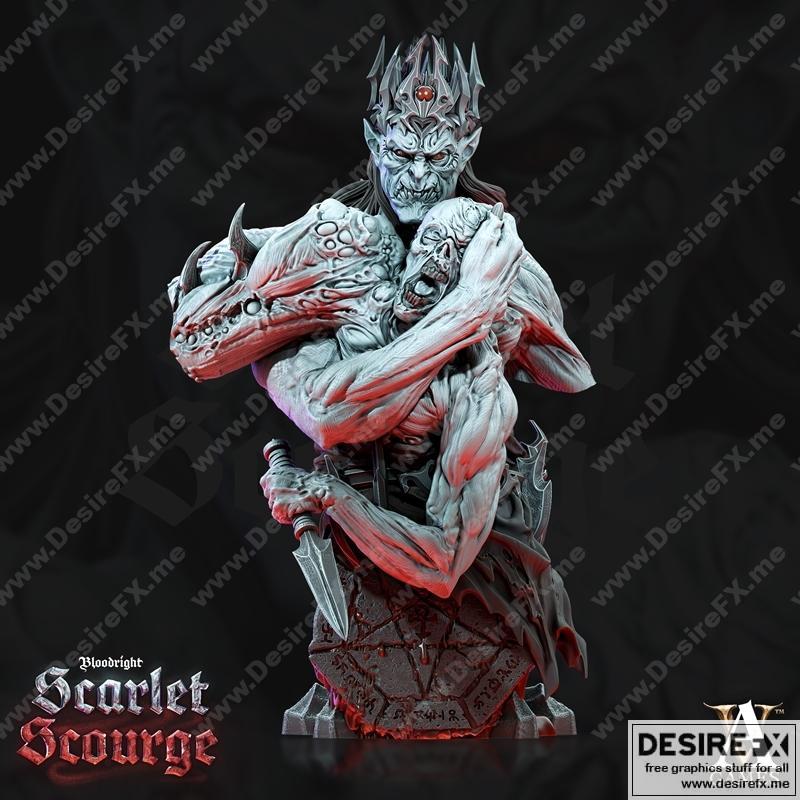 永夜之王 Kain 3D打印模型|Archvillain Games – Kain the Eternal Bust – 3D Print Model STL