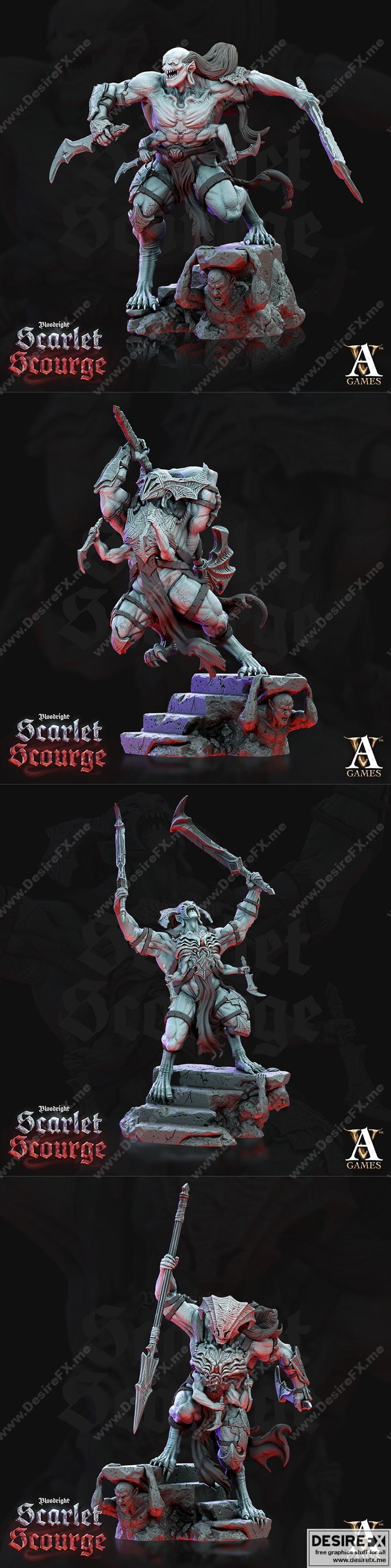 Archvillain Games《狂暴血裔》3D打印模型|Archvillain Games – Frenzied Bloodspawns – 3D Print Model STL