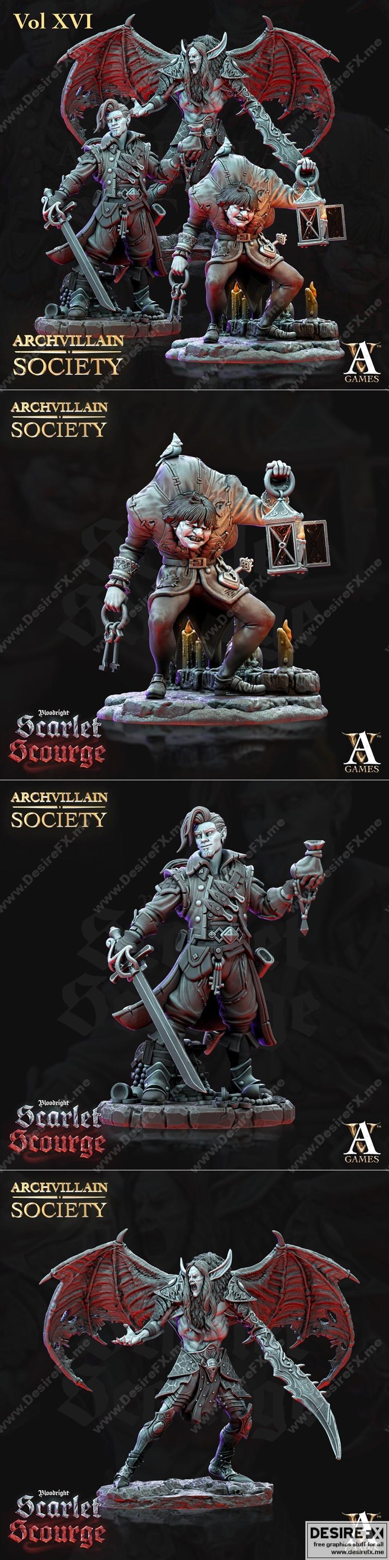 Archvillain Society第十六卷 3D打印模型|Archvillain Games – Archvillain Society Vol. XVI – 3D Print Model STL