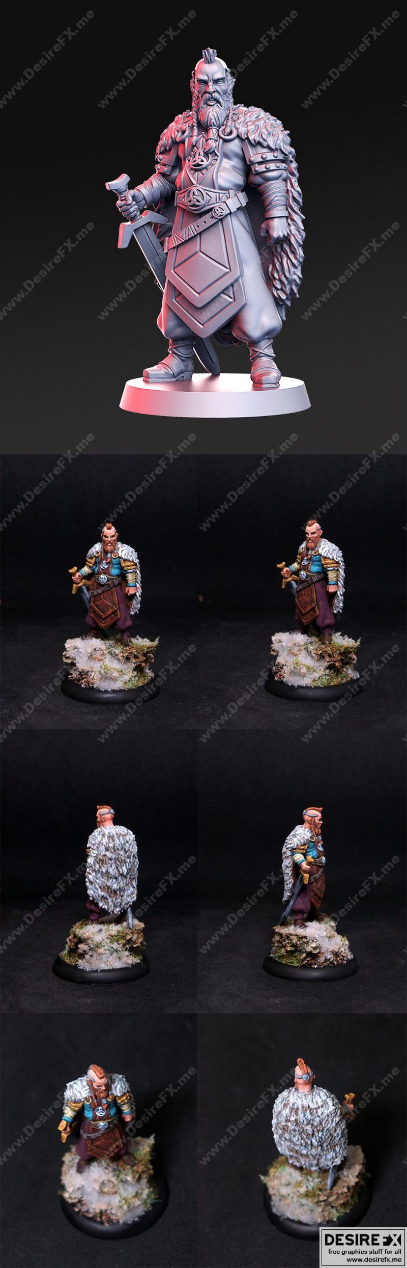 维京风格3D打印模型：Esben|Esben – Viking – 3D Print Model