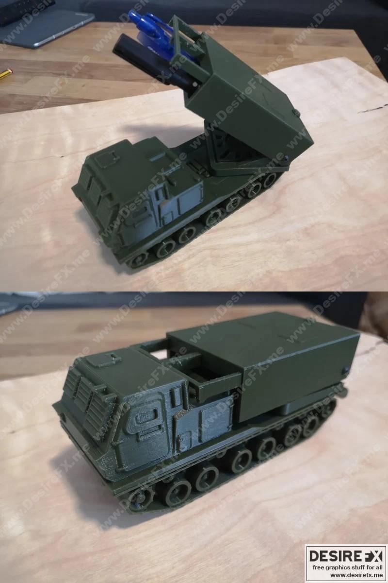 M270多管火箭系统 3D打印模型|M270 Multiple Launch Rocket System – 3D Print Model STL