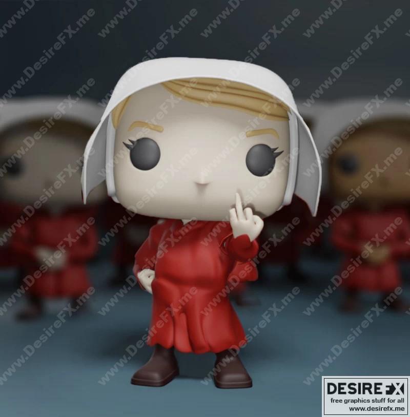 《使女的故事》Funko Pop 3D打印模型|Handmaid’s Tale – Funko Pop – 3D Print Model STL
