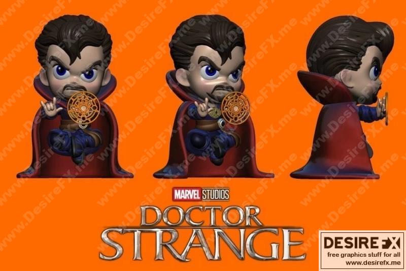 奇异博士Chibi 3D打印模型|Doctor Strange Chibi – 3D Print Model STL