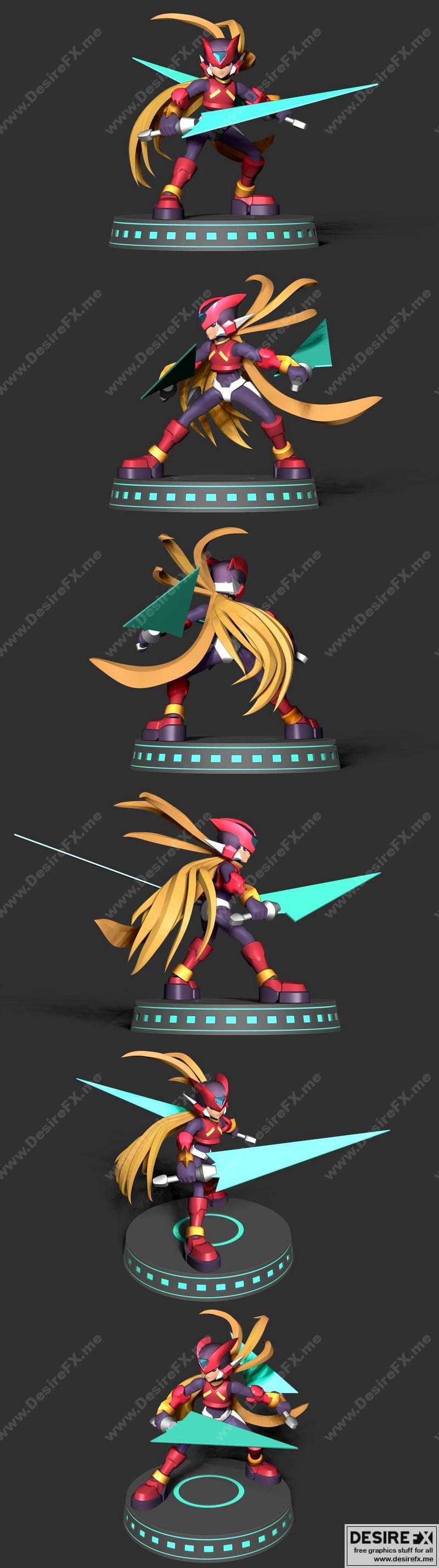 《Mega Man Zero 3D打印模型》|Mega Man Zero – 3D Print Model