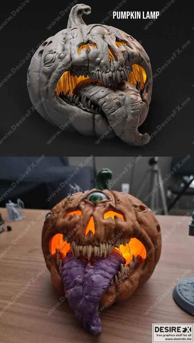 南瓜灯 - 3D打印模型|Pumpkin Lamp – 3D Print Model
