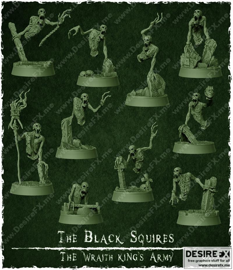 黑骑士团 - 3D打印模型 STL|Black Squires – 3D Print Model STL
