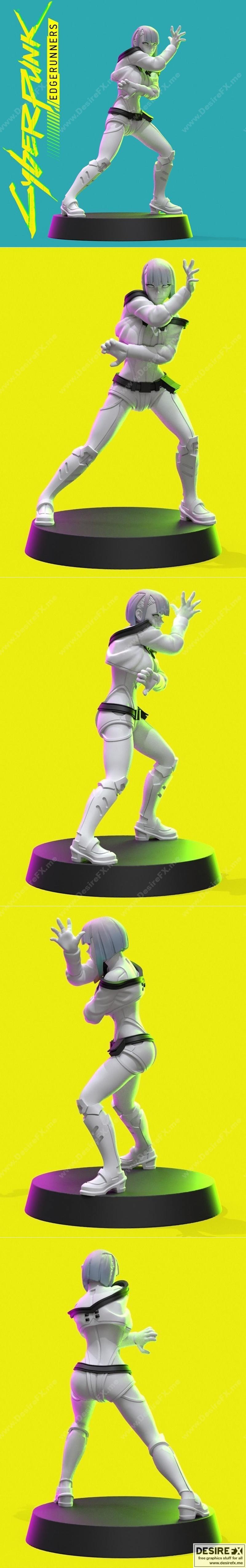 赛博朋克：边缘行者 Lucy 3D打印模型|Lucy from Cyberpunk Edgerunners – 3D Print Model STL