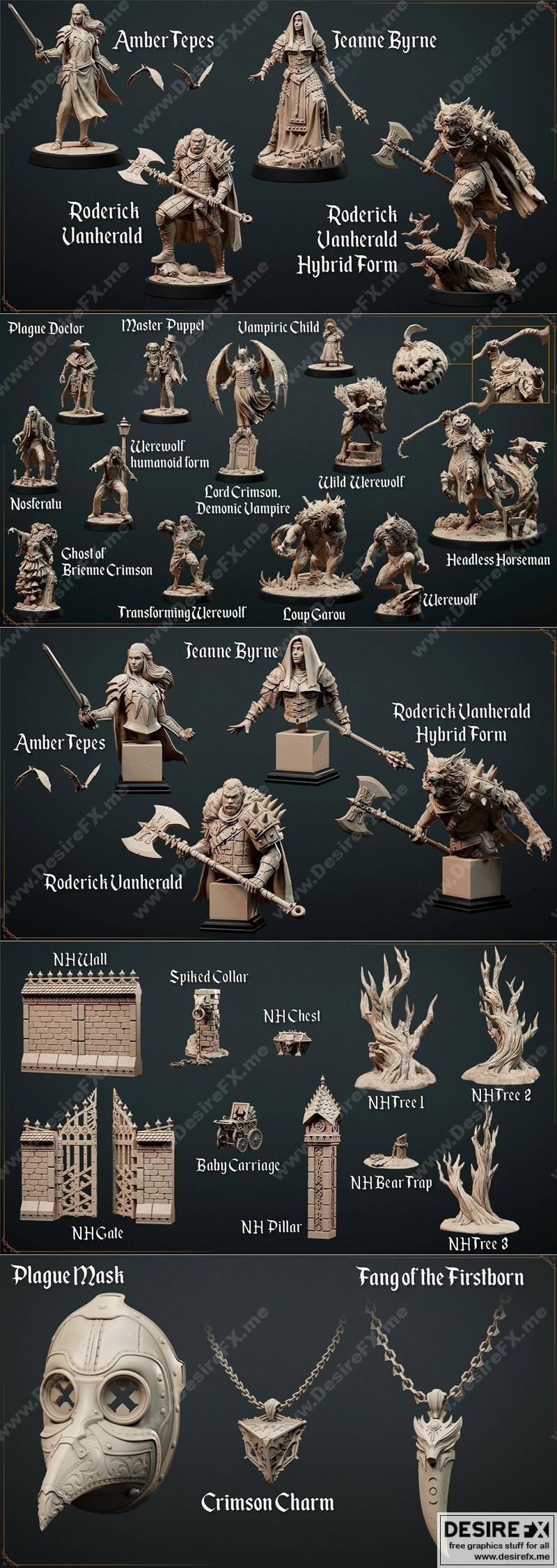 Loot Studios - 夜行者 3D打印模型|Loot Studios – Night Hunters October 2022 – 3D Print Model STL