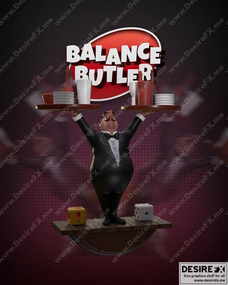 平衡者 3D打印模型 STL|Balance Butler – 3D Print Model STL
