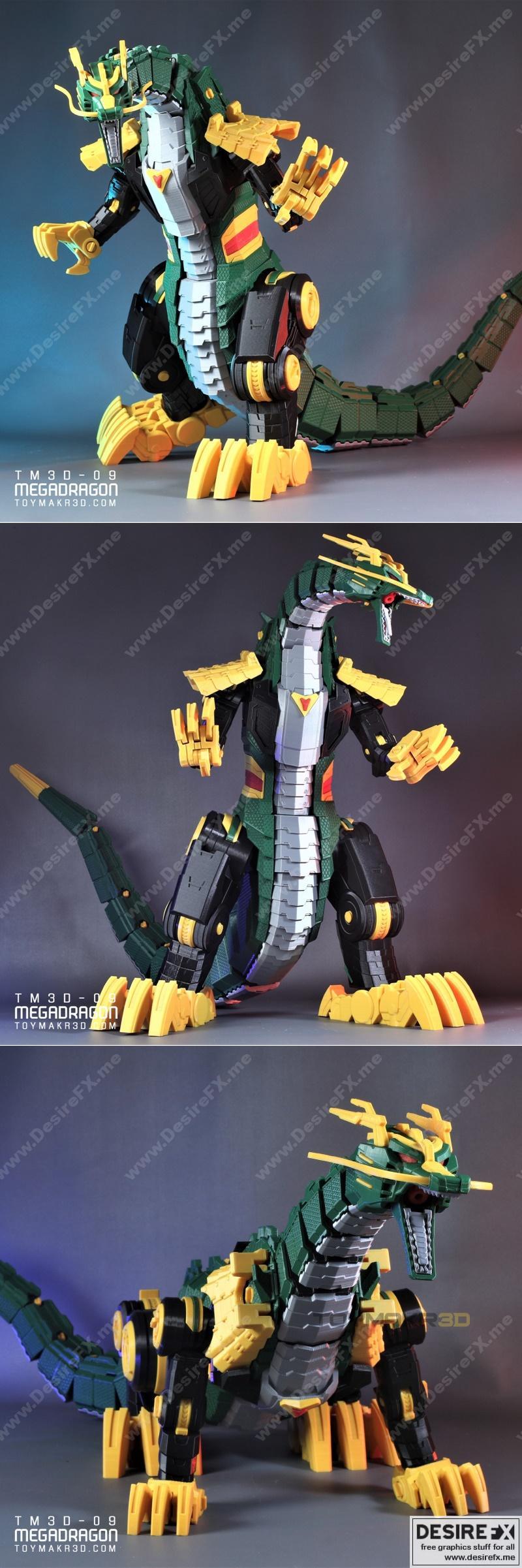 巨龙模型-3D打印可打印文件|Megadragon – 3D Print Model STL