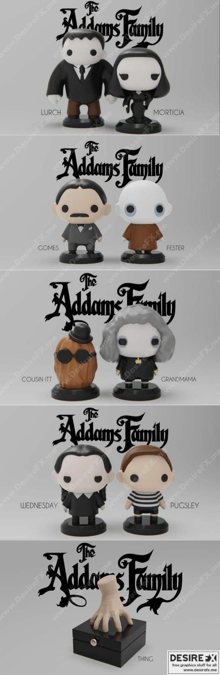 PlaKit - 杰克与莉莉 - 3D打印模型|PlaKit – Adams Famely – 3D Print Model STL