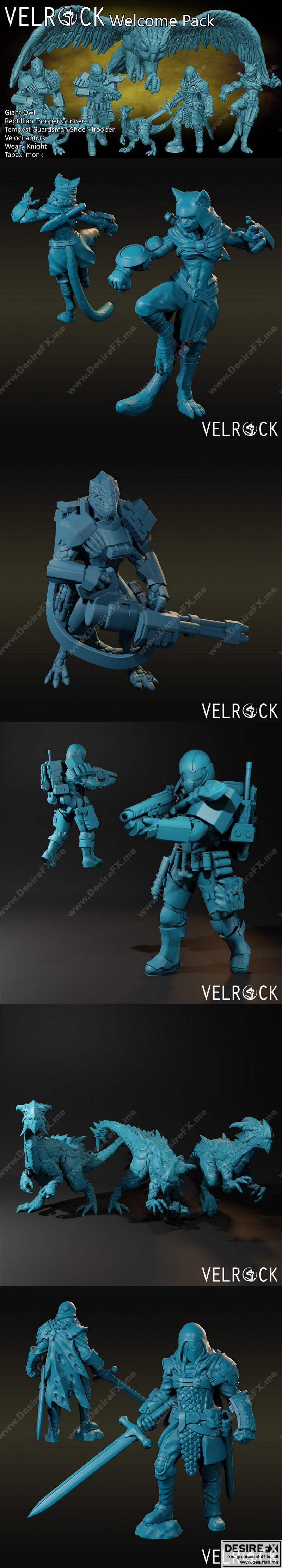 Velrock Art - 3D打印模型 - 欢迎礼包|Velrock Art – Welcome pack – 3D Print Model STL