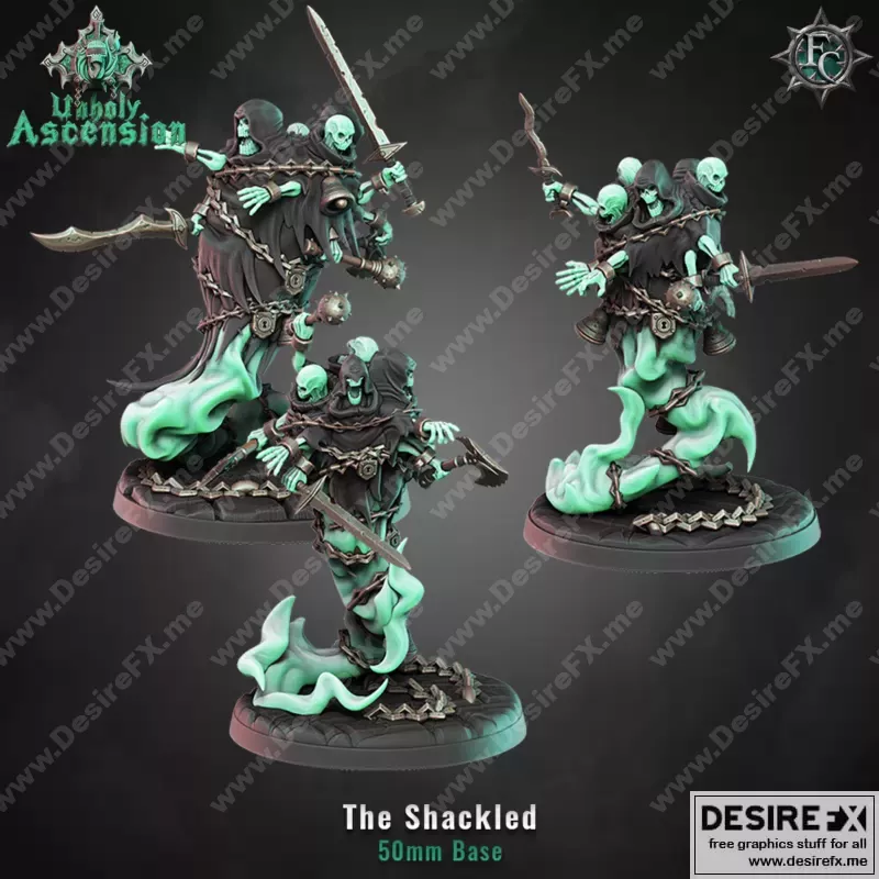 《The Shackled》——动漫游戏角色3D打印模型集|The Shackled
