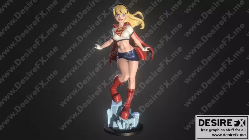 超级女孩 3D打印模型 STL|SUPERGIRL – 3D Print Model STL