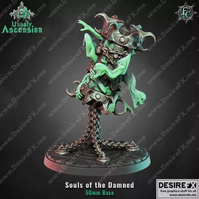 damned灵魂——3D打印模型|Souls of the Damned – 3D Print Model STL