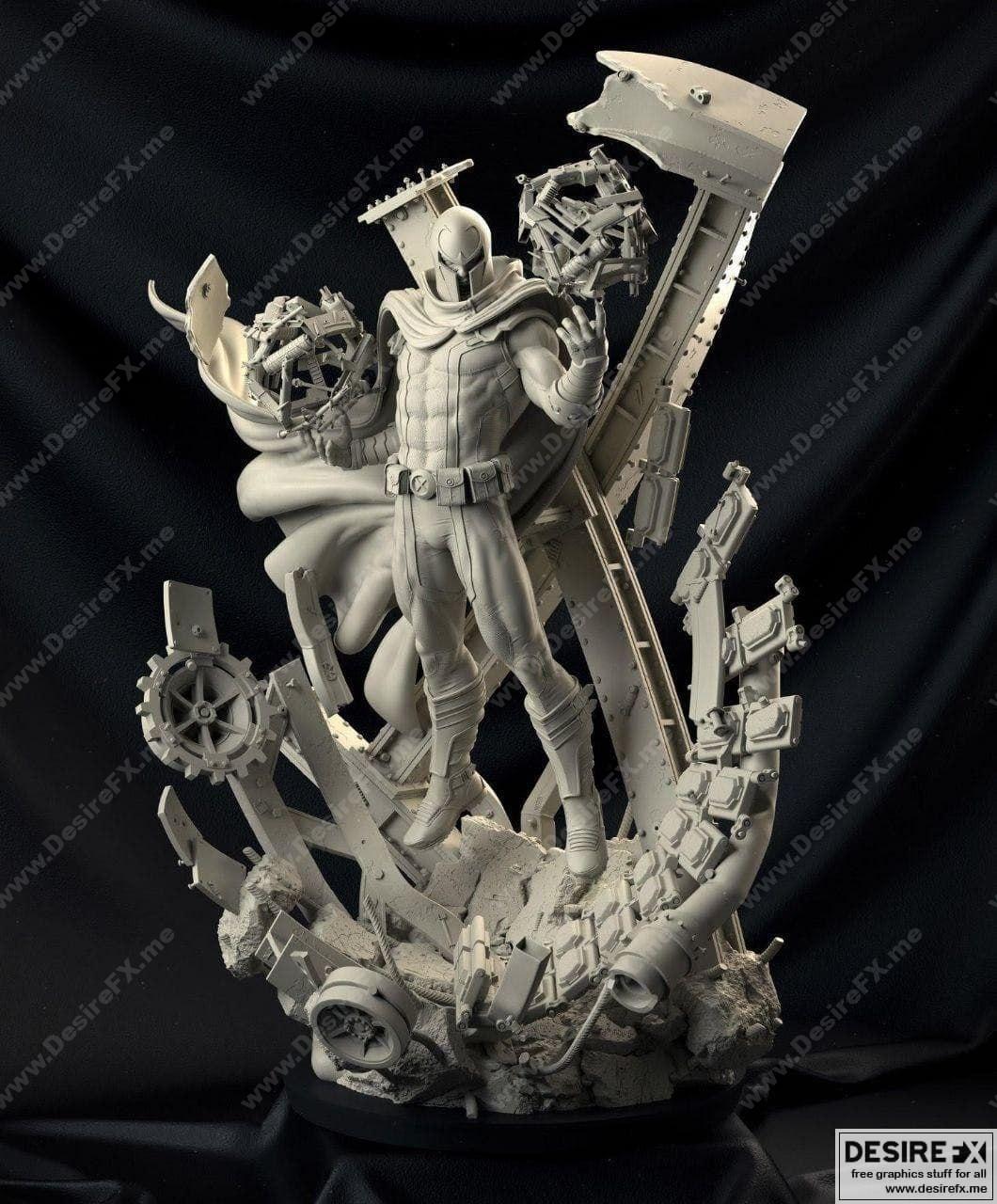 Magneto Sanix – 3D打印模型：动漫角色立体雕刻件|Magneto Sanix – 3D Print Model STL