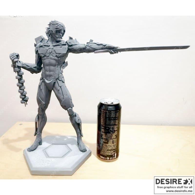金属 Gear 起义 3D打印模型|Raiden Metal Gear Rising – 3D Print Model STL