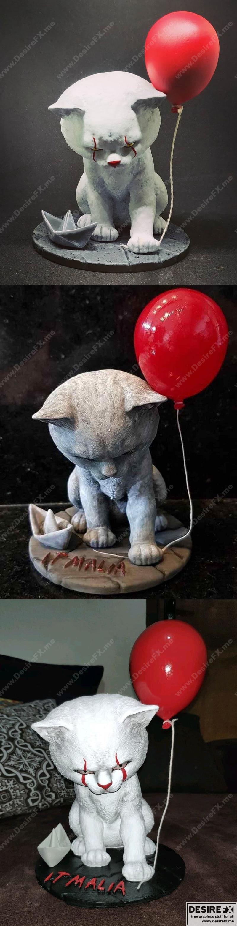 猫头鹰佩妮维斯 3D打印模型|Cat Pennywise – 3D Print Model