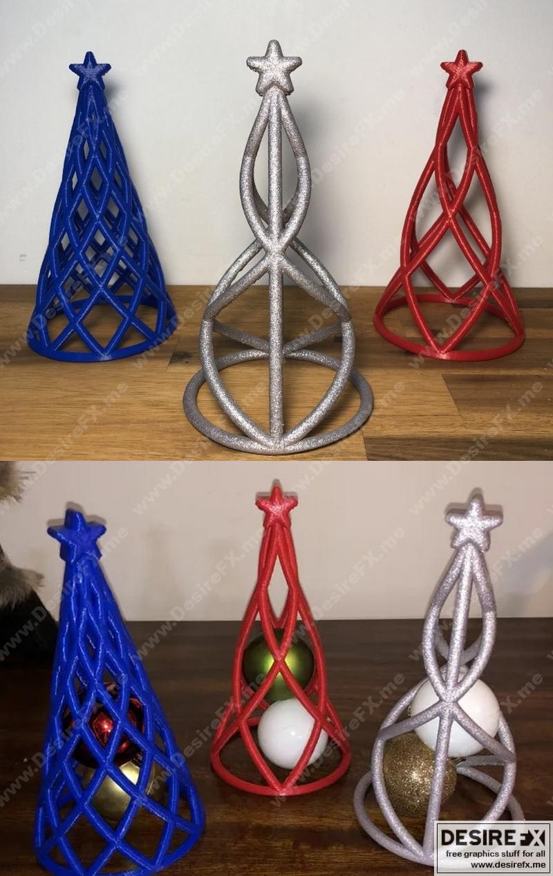 圣诞树装饰品——3D打印模型|Christmas Tree Ornaments – 3D Print Model