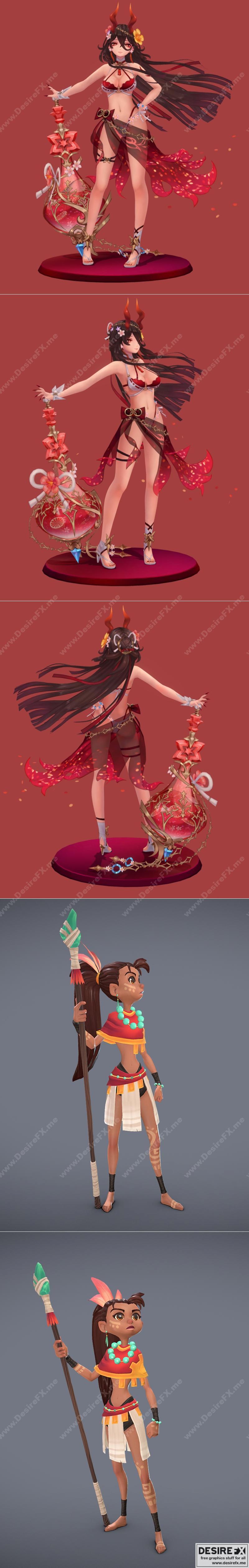 shutendouji 3D打印泳装模型 安娜·科纳|Shutendouji – Swimsuit and Ana Koana – 3D Print Model STL