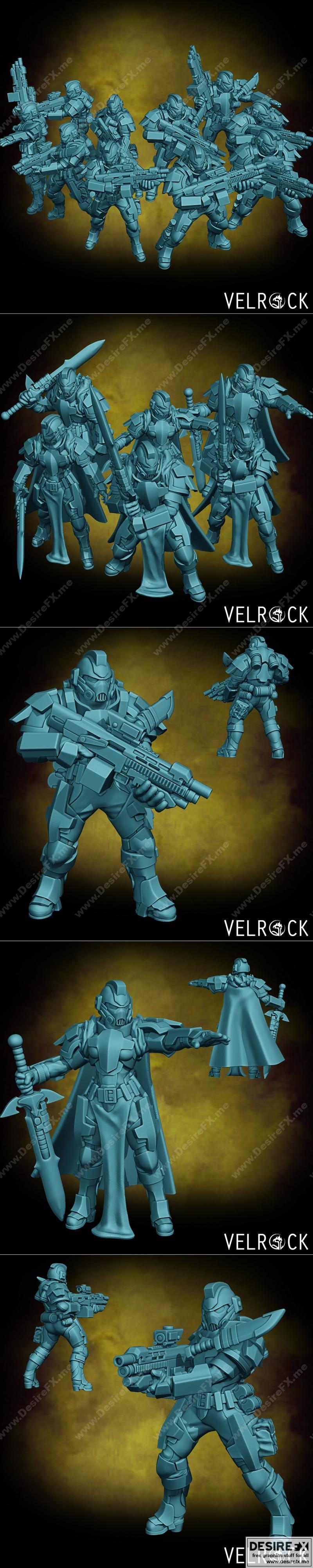 Velrock Art - 暴风雨守卫骑士团 3D打印模型|Velrock Art – Tempest Guardsmen Knights Order – 3D Print Model STL