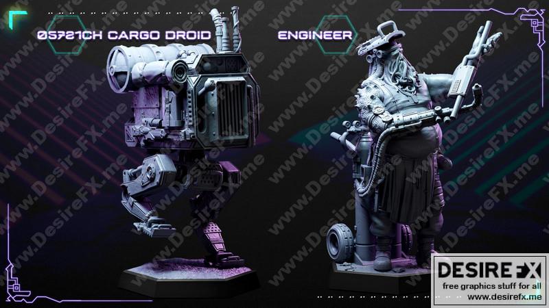 洛特工作室核废土货柜机器人 3D打印模型|Loot Studios Nuclear Wasteland Cargo Droid – 3D Print Model STL