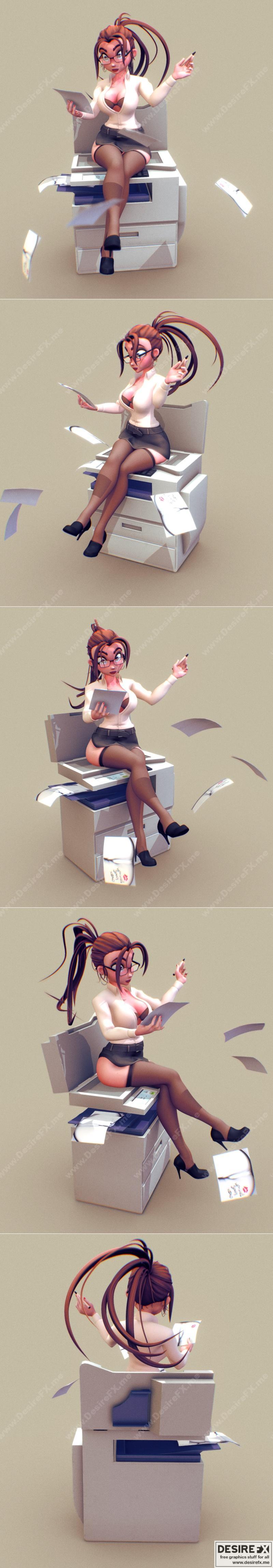 秘书——3D打印模型 STL|The Secretary – 3D Print Model STL