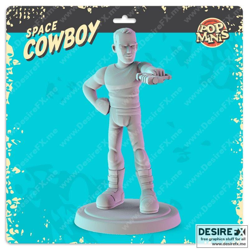 Pop Minis - 太空牛仔 - 3D打印模型|Pop Minis – Space Cowboy – 3D Print Model