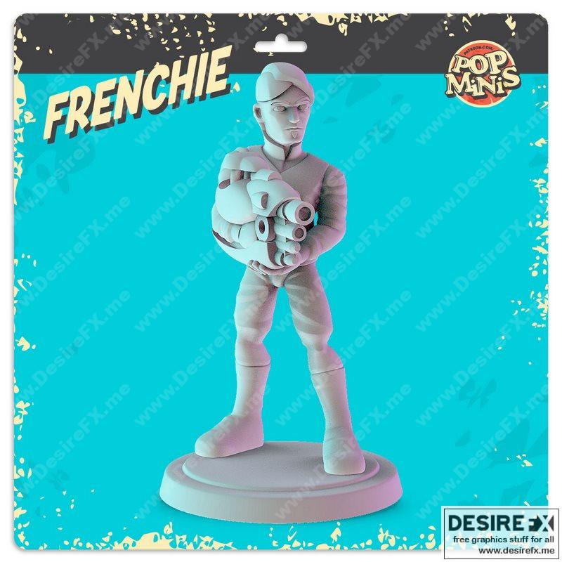 Pop Minis - Frenchie 3D打印模型|Pop Minis – Frenchie – 3D Print Model