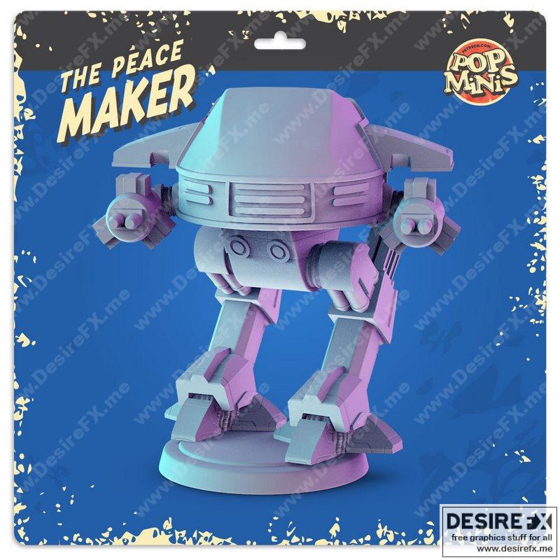 Pop Minis – 平和使者 – 3D打印模型|Pop Minis – The Peace Maker – 3D Print Model