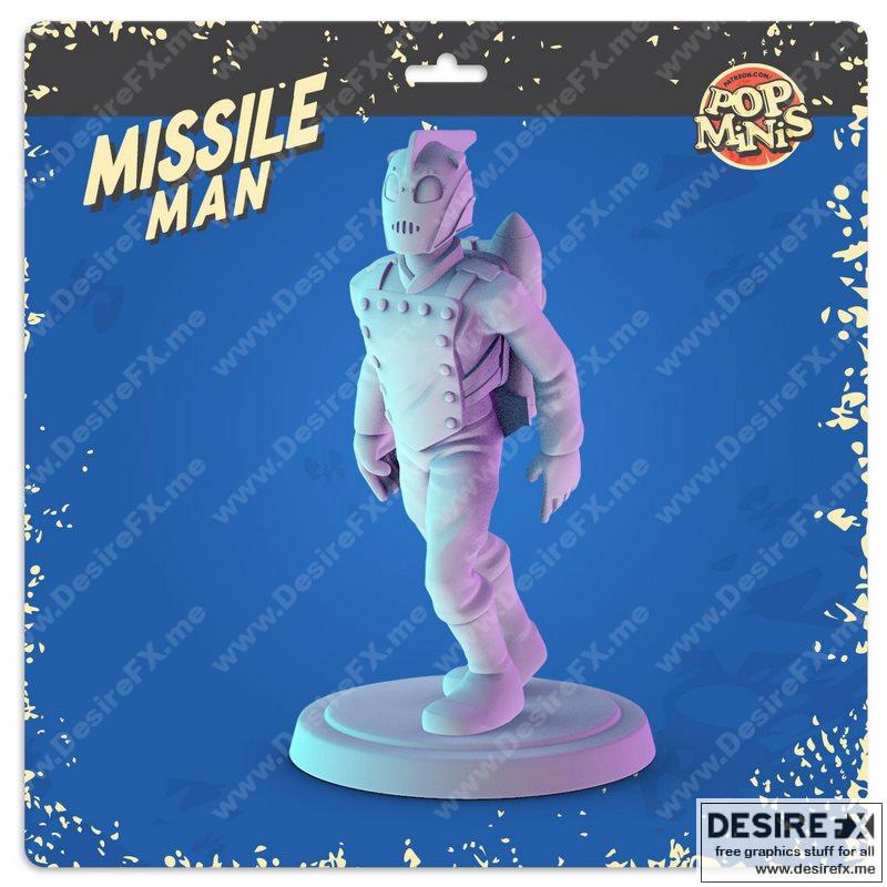 Pop Minis – 迷失战士 3D打印模型|Pop Minis – Missile Man – 3D Print Model