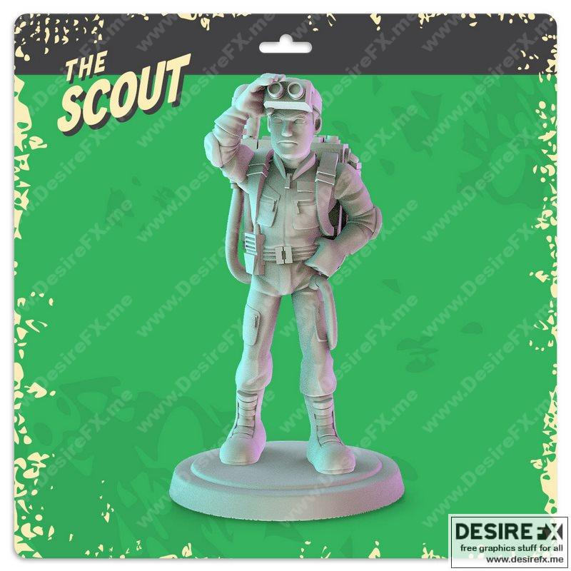 Pop Minis – The Scout – 3D打印模型  
中文标题：Pop Minis 侦察兵 3D打印模型|Pop Minis – The Scout – 3D Print Model