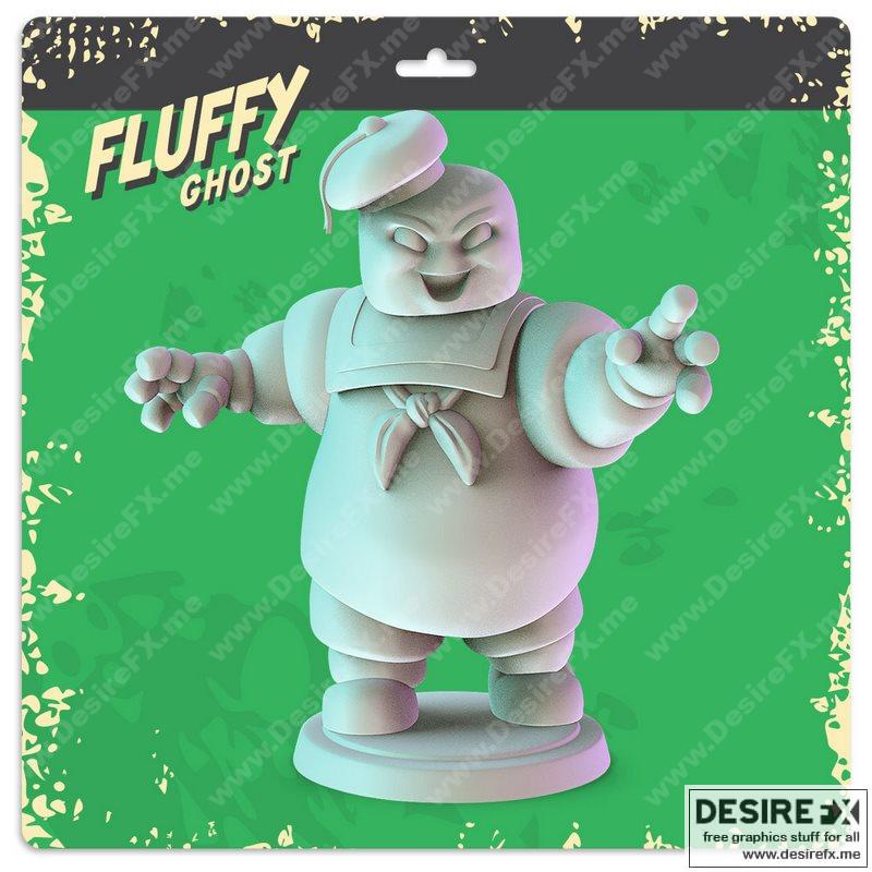 Pop Minis - 浮动幽灵 3D打印模型|Pop Minis – Fluffy Ghost – 3D Print Model