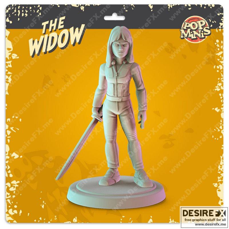 Pop Minis - 《The Widow》3D打印模型|Pop Minis – The Widow – 3D Print Model