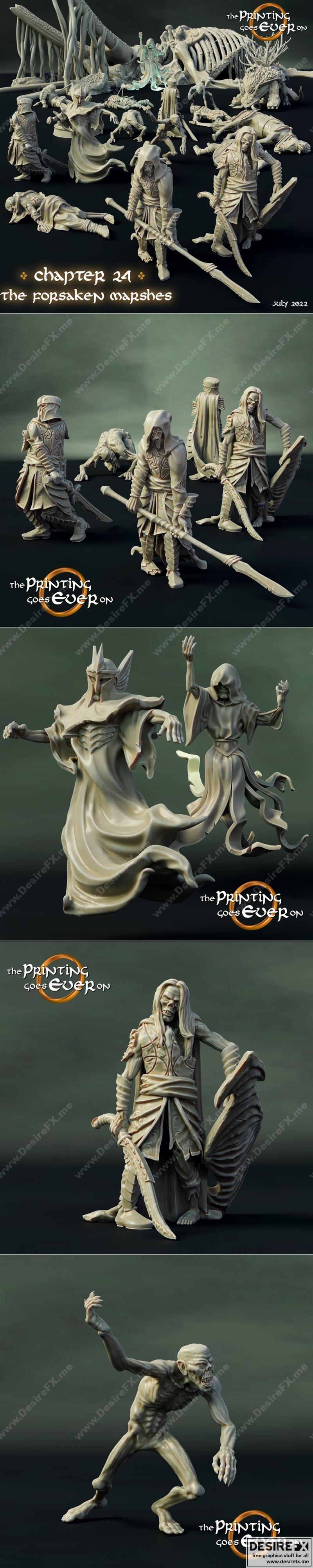 第24章 被遗忘的沼泽——3D打印模型|Chapter 24 – The Forsaken Marshes – 3D Print Model STL