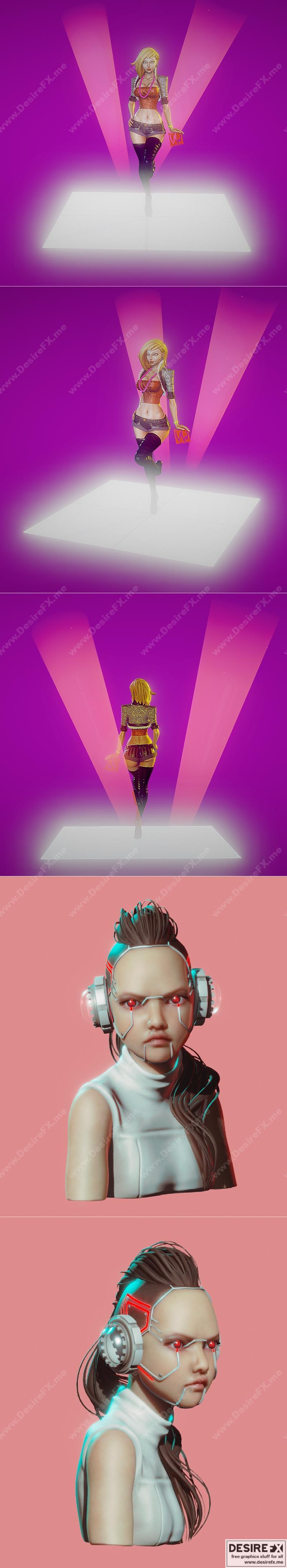 粉色发现与雕塑一月——朋克风格3D打印模型|Discovery in Pink and Sculpt January – Punk – 3D Print Model STL