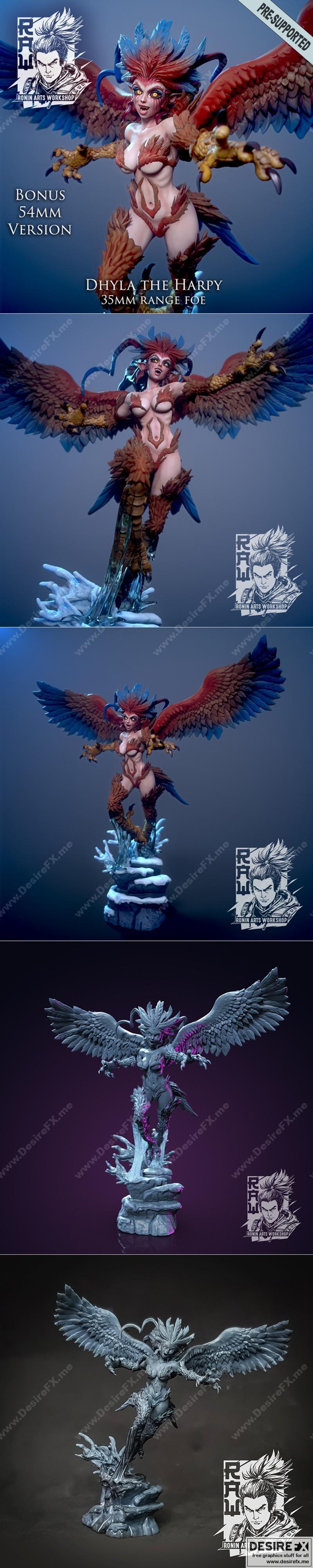 Dhyla The Harpy 3D打印模型|Dhyla The Harpy – 3D Print Model STL