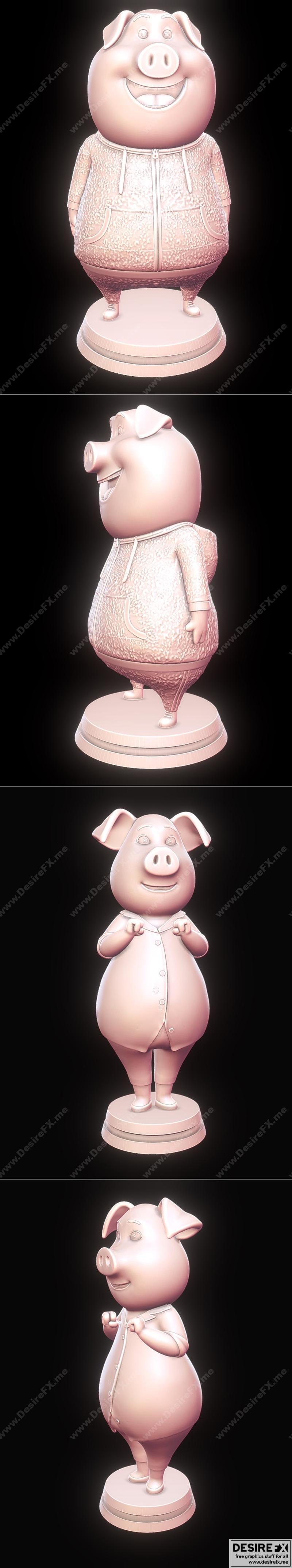 Gunter与Rosita合唱主题3D打印模型|Gunter – Sing and Rosita – Sing – 3D Print Model STL