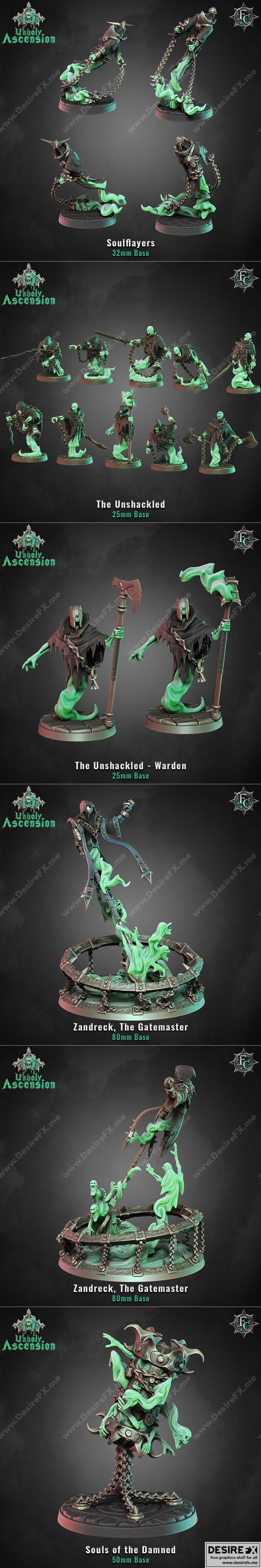 Fleshcraft Studio 2022年8月作品：3D打印动漫角色模型集|Fleshcraft Studio August 2022 – 3D Print Model STL