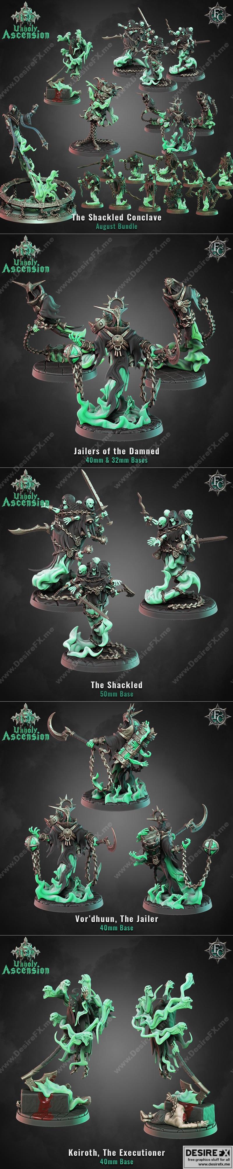 Fleshcraft Studio 2022年8月作品：3D打印动漫角色模型集|Fleshcraft Studio August 2022 – 3D Print Model STL