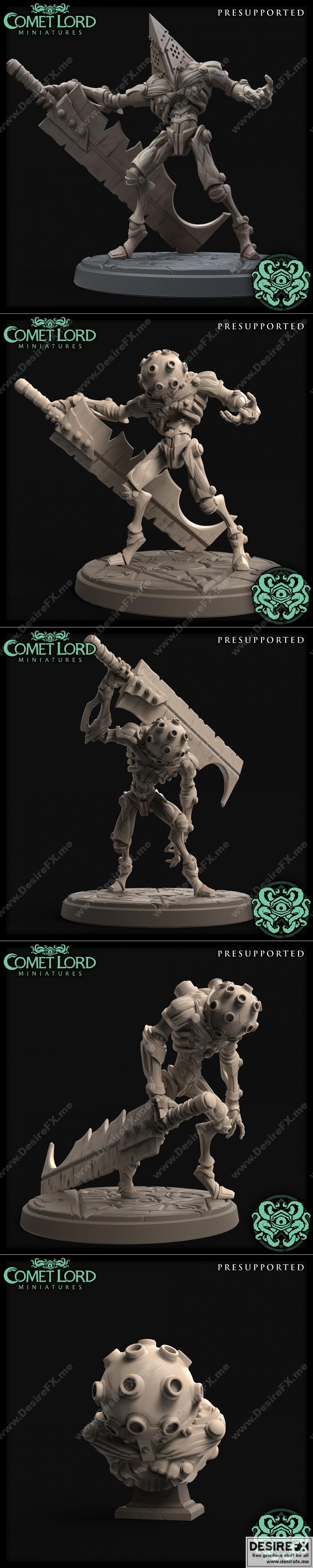 彗星之主迷你模型——The Faceless 3D打印雕塑|Comet Lord Miniatures – The Faceless – 3D Print Model STL