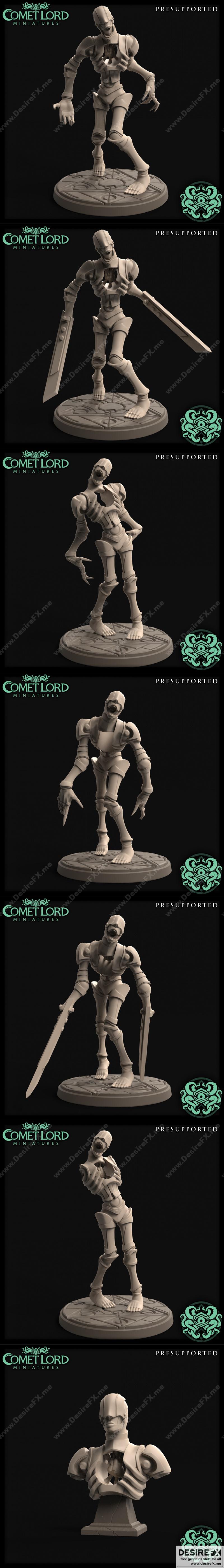 彗星之主迷你模型——人形结构3D打印雕塑|Comet Lord Miniatures – Mannequin Constructs – 3D Print Model STL