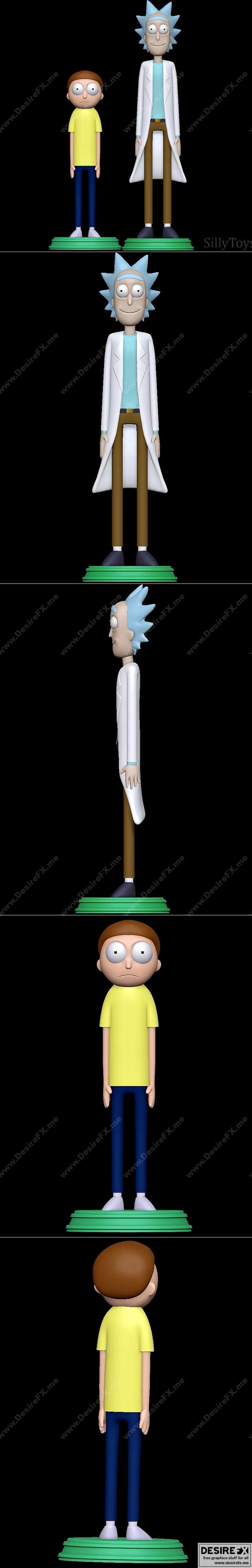 瑞克与莫蒂 3D打印模型 STL|Rick And Morty – 3D Print Model STL