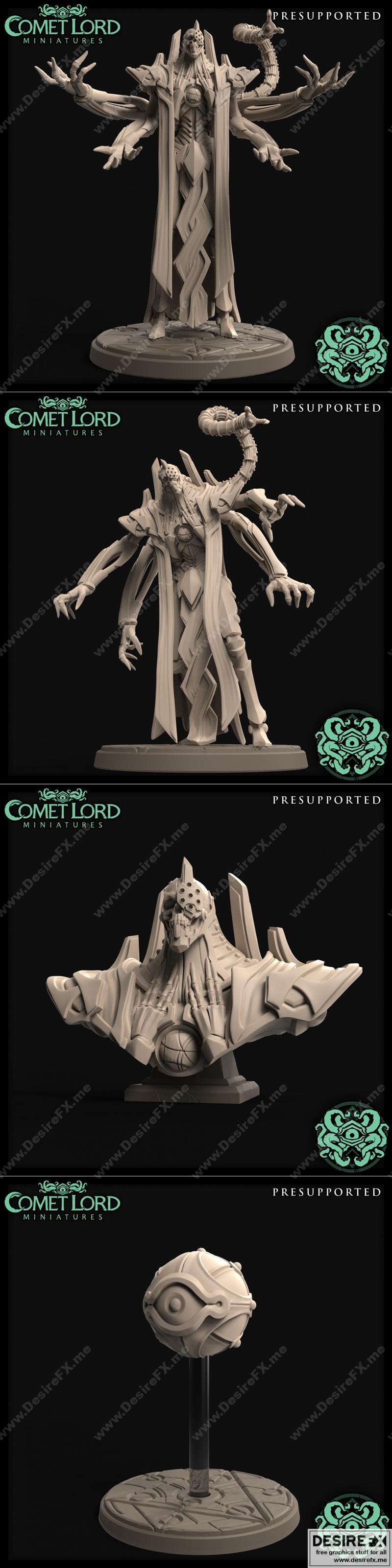 彗星之主迷你模型：疯狂建筑师 3D打印模型|Comet Lord Miniatures The Mad Architect – 3D Print Model STL