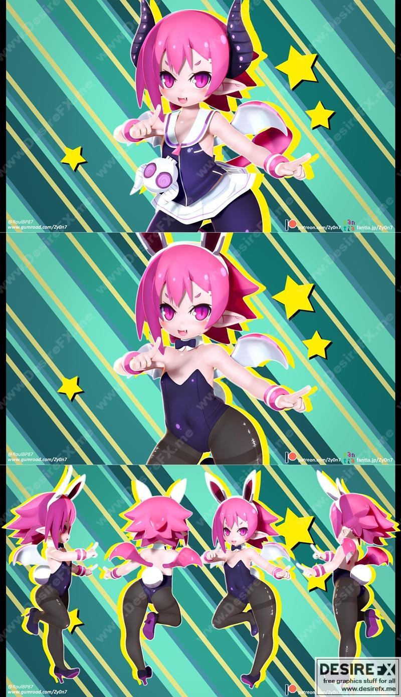 Raspberyl出品《Disgaea》3D打印模型|Raspberyl – Disgaea – 3D Print Model STL