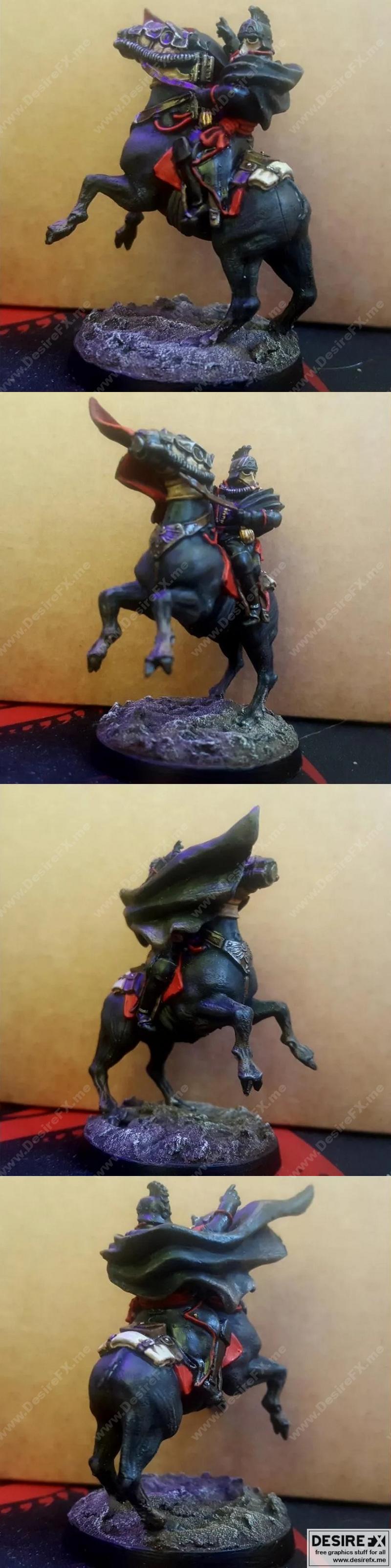 Valour Korps——战马军团指挥官 3D打印模型|Valour Korps – Krieg Horse Company Commander – 3D Print Model