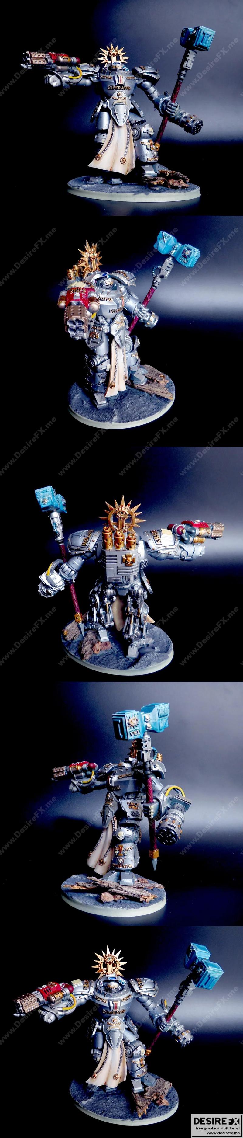 银卫队恐步恶魔斩杀骑士 3D打印模型|Silver Wardens Dread Walker Demon Slayer Knight – 3D Print Model